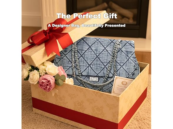 VEWWA Quilted Denim Tote Bag