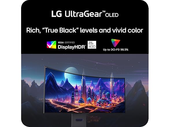 LG 45GS95QE Ultragear OLED Curved Gaming Monitor