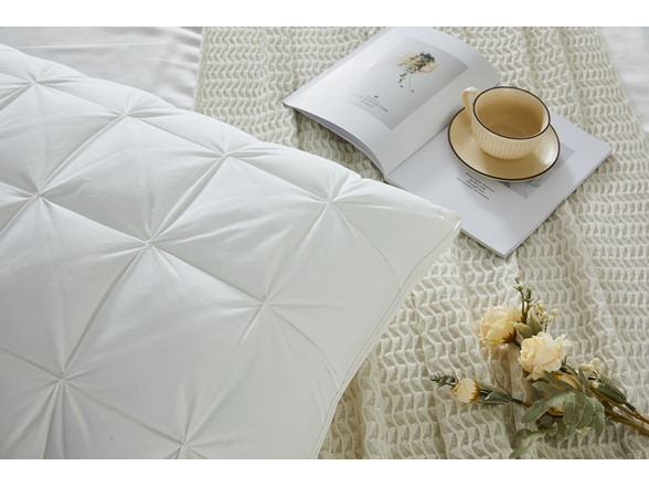 Gusseted Down Alternative Cotton Pillow, 2 Pack