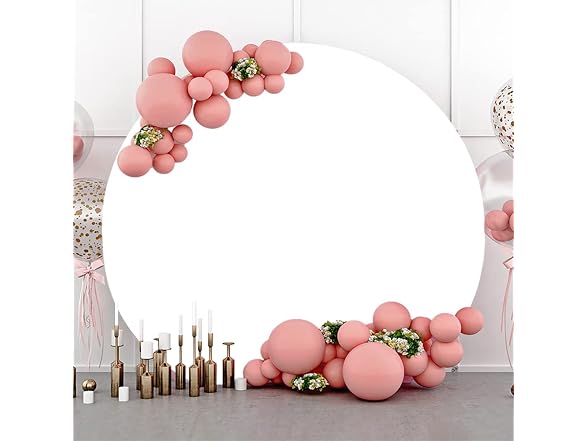 Yeele Solid White Round Backdrop Cover