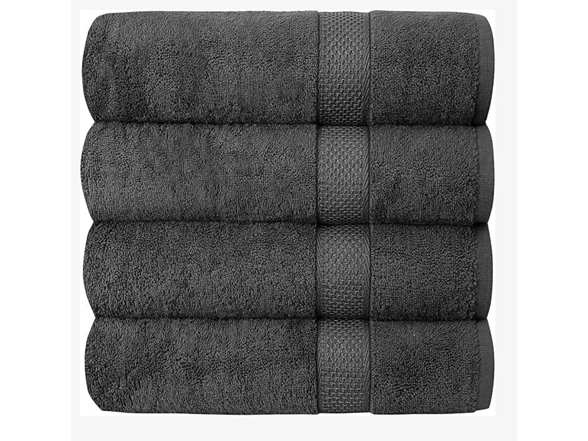 Bloom 4 Pack Towels Zero Twist Cotton