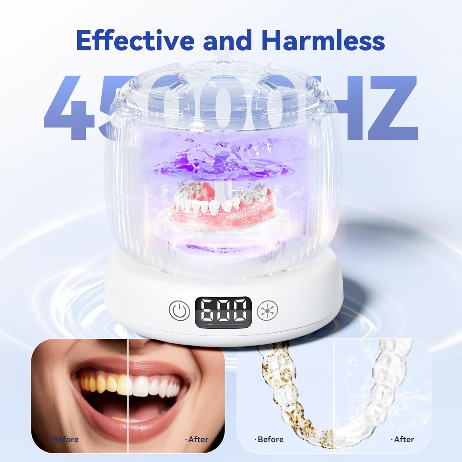 Ultrasonic Retainer Cleaner 45kHz 4-Mode - Gallery 13