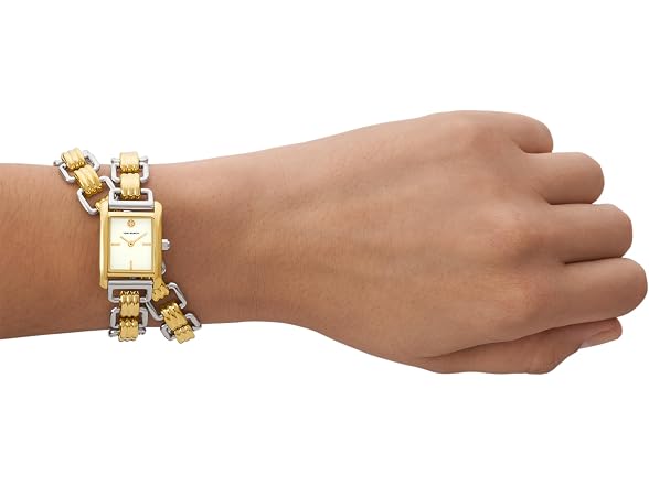 Tory Burch Women's Eleanor Cream Dial Two Watch
