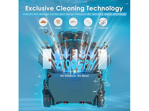 ROBOKLEEN Cordless Robotic Pool Cleaner