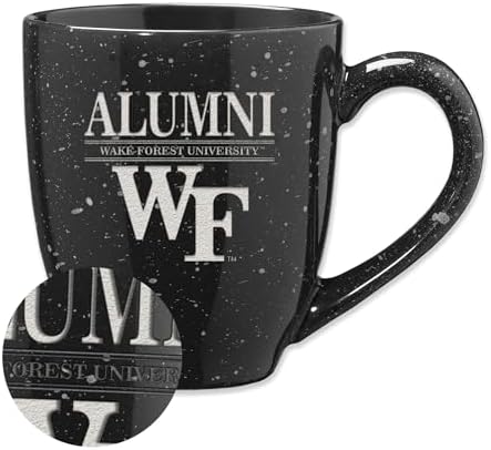 Rico Industries NCAA Wake Forest Demon Deacons Alumni 16 oz Team Color Laser Engraved Ceramic Coffee Mug