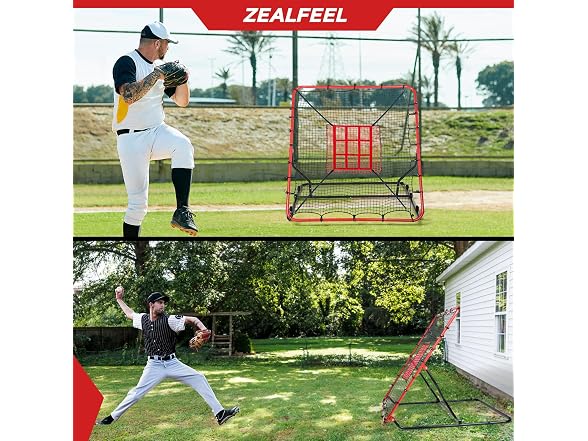 ZEALFEEL 4x4.5FT Baseball Rebounder Net