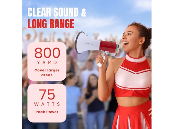 40W Megaphone with Rechargeable battery