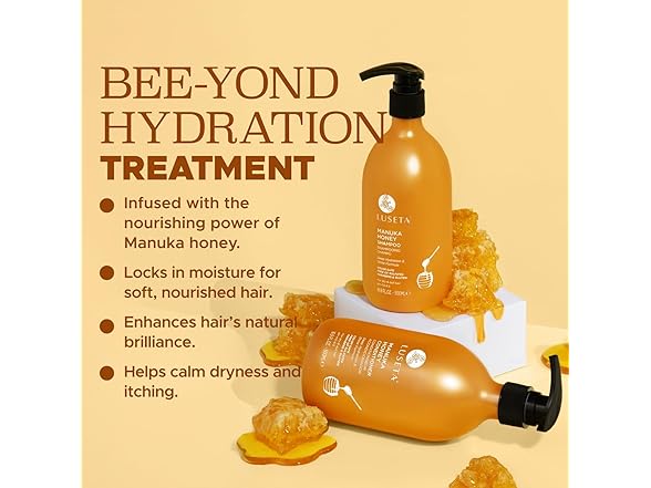 L LUSETA Manuka Honey Shampoo & Conditioner