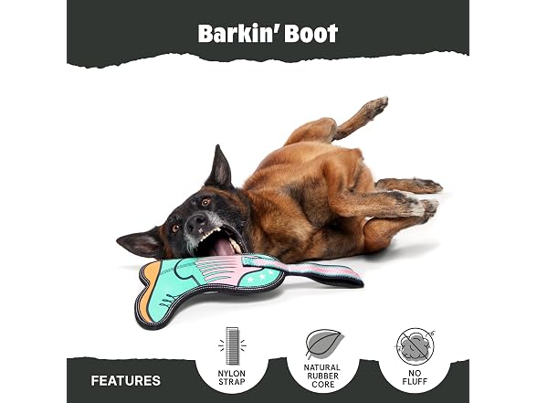 BarkBox Barkin' Boot Dog Toy - Small Dogs