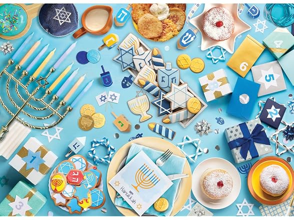 Hanukkah Table Jigsaw Puzzles, 1000 pcs
