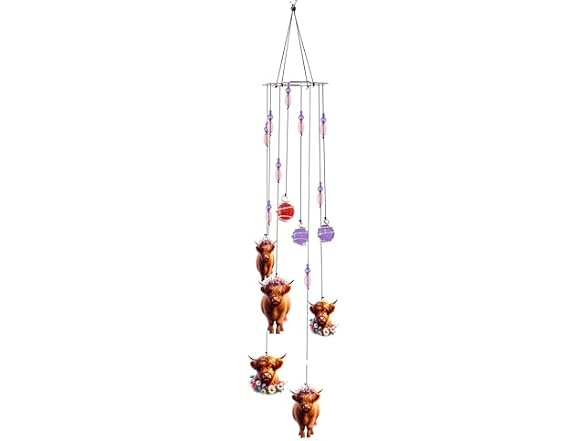 Spoontiques Mini Highland Cow Wind Chime