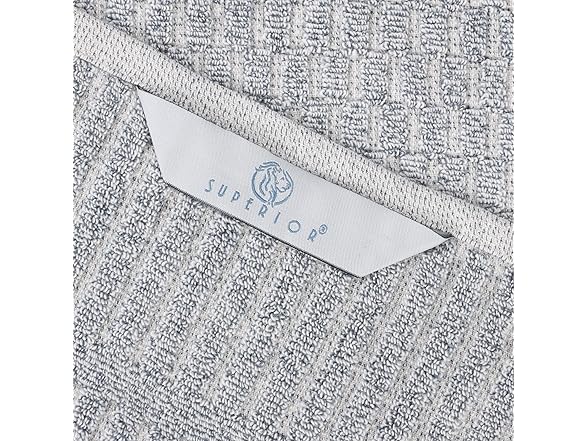 Superior 6PC Juno Hand Towels, Denim Blue