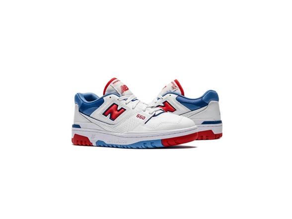 New Balance 550 Shoes Men's White/Red