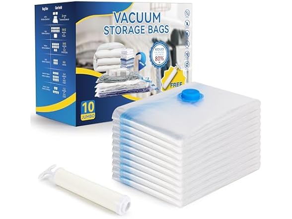 Simple Deluxe 10 Jumbo Vacuum Seal Bags