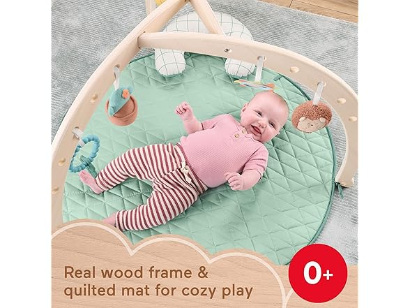Fisher-Price Fisher-Price Wood Baby Playmat Lay & Pla
