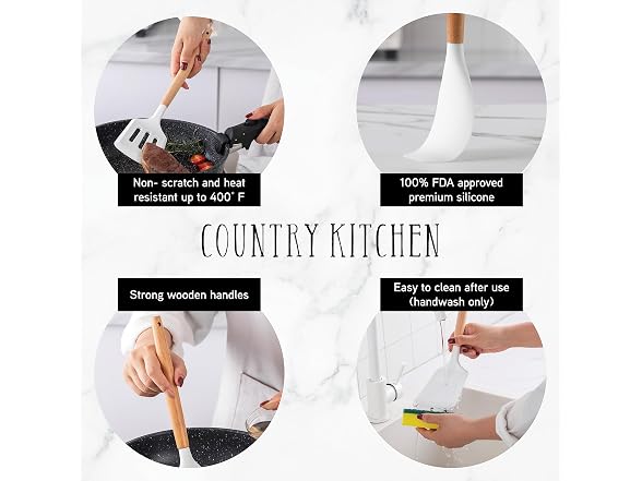 14-Piece Non Stick Silicone Utensil Set