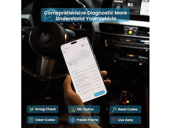 DFirst OBD2 Scanner Bluetooth Fixd Car