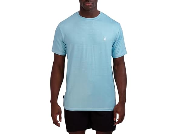 Spyder Men Short Sleeve Rashguard – Quick-dry Top