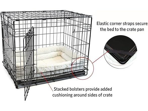 Midwest XS QuietTime Bolster Pet Bed