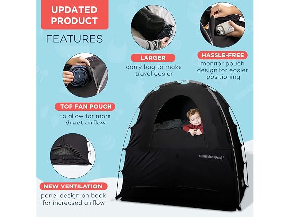 SlumberPod NRAM-SLUMBERPODAMZ Original Blackout Sleep Tent B