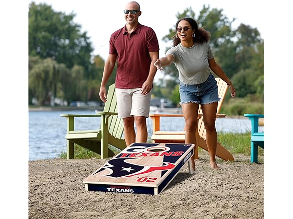 YouTheFan NFL 2' x 4' Wood Cornhole, No Bags