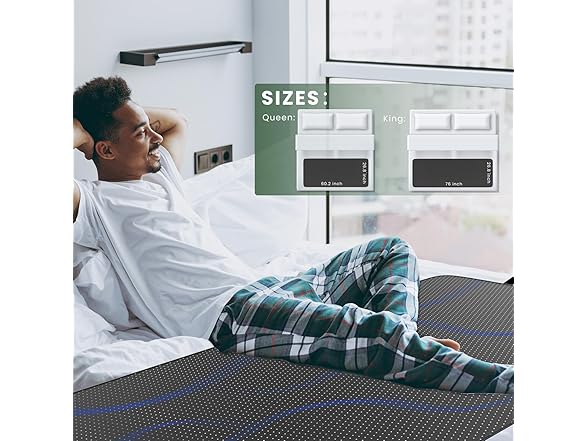 Oiameen Grounding Mat for Bed - King
