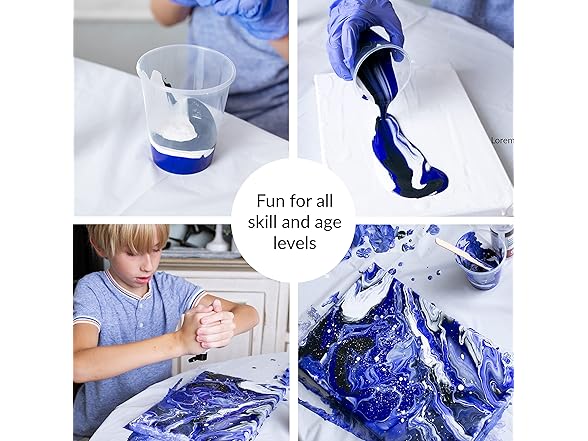 Ready To Pour Acrylic Pouring Paint Set, 12pc