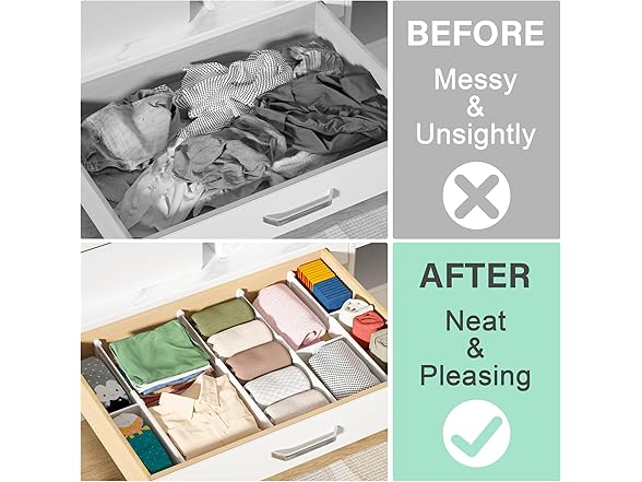 FUNIZE Expandable Drawer Dividers