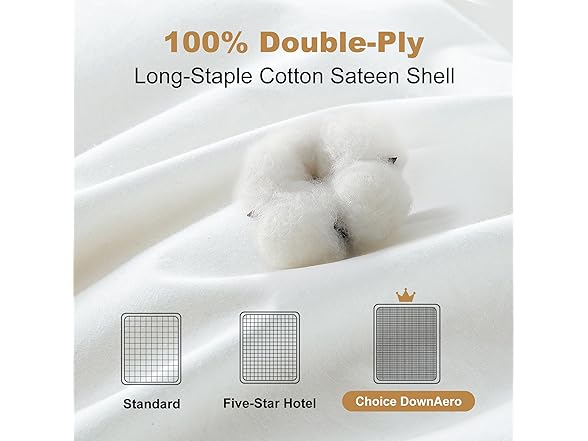 DownAero Feather Down Comforter 100% Cotton