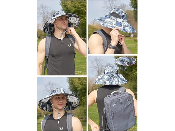 Byrotson Solar Fan Hat