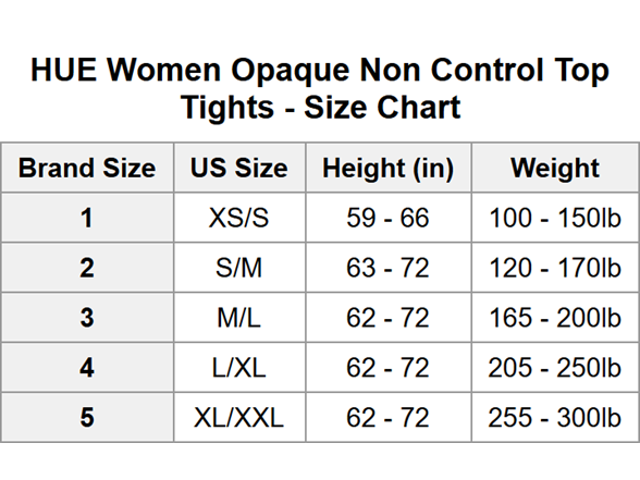HUE Women Opaque Non Control Top Tights