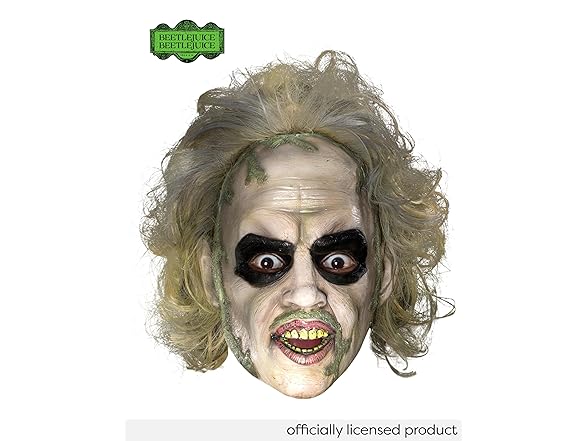 Beetlejuice Adult Mask w/Hair