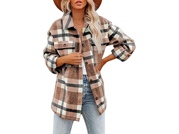 Dokotoo Women (S) Jackets Block Lapel V Neck Coats