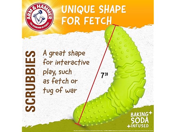 Arm & Hammer Scrubbies Boomerang Dental Chew Toy
