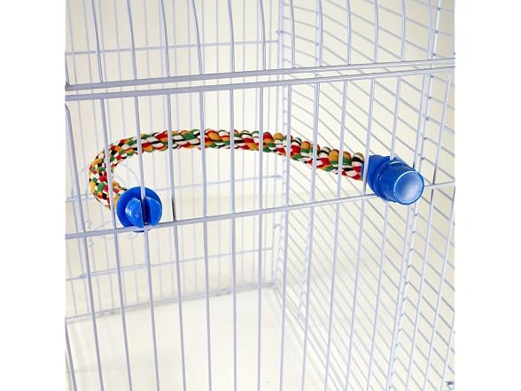 PENN-PLAX Bird Life Multicolored and Flexible Rope Perch