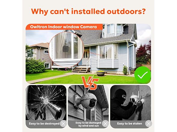 owltron 2K WiFi Indoor Window Camera