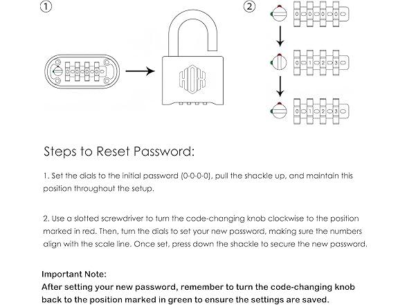 HOX 4 Digit Combination Lock Outdoor