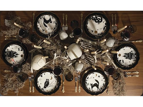 lenox Vintage Halloween Haunted Accent Plates