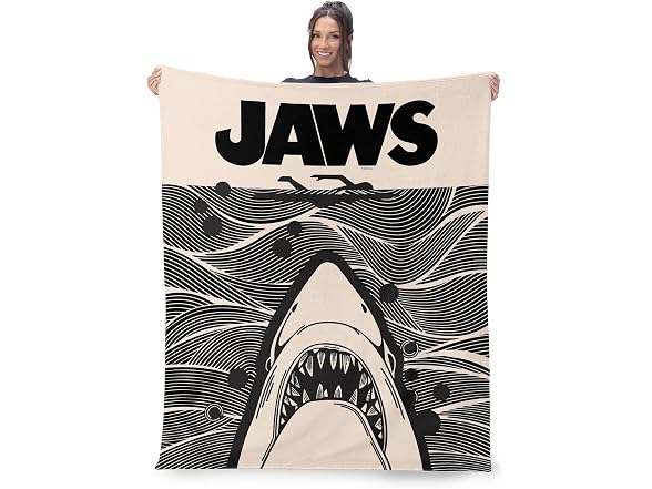Northwest Jaws Duotone Throw Blanket 50"x60"
