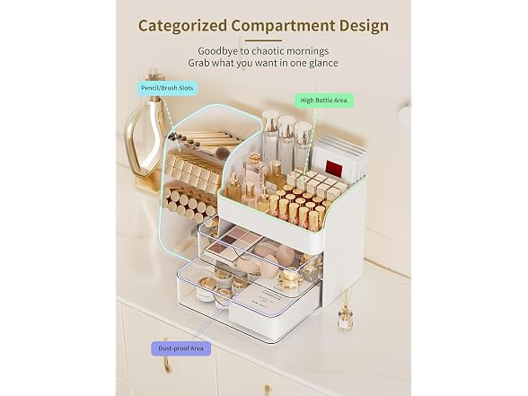 Booklov BC2313626069340 Makeup Organizer with Drawers