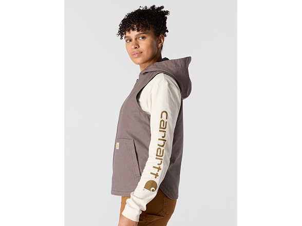 Carhartt Women's Washed Duck Hooded Vest