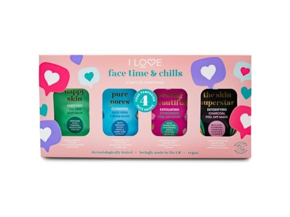 I Love Face Time & Chills Face Masks