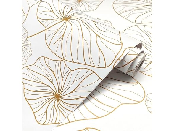 Nukofal Nukofal Gold Peel and Stick Wallpaper L