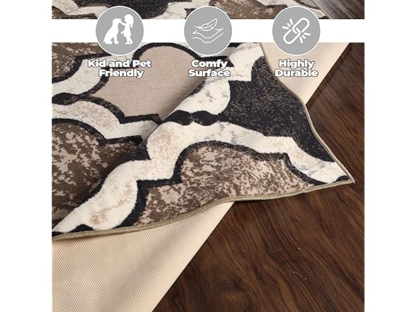 Superior Contemporary Trellis Geometric Indoor Rug (Your Choice)