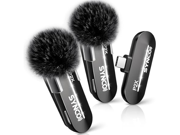 SYNCO USB-C Wireless Lavalier Microphones