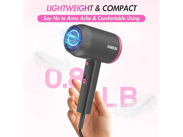 ANIEKIN Hair Dryer Light Grey