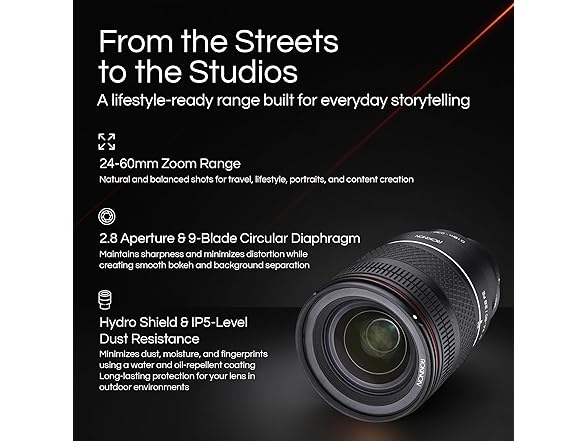 Rokinon Rokinon 24-60mm F2.8 Zoom Lens for Sony (Open Box)