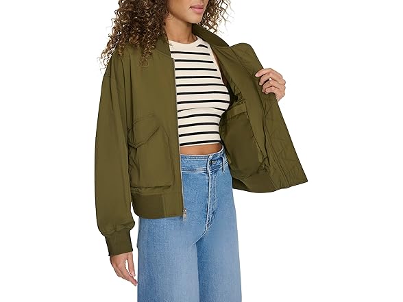 Levis Womens Lightweight Shorty Bomber (S)