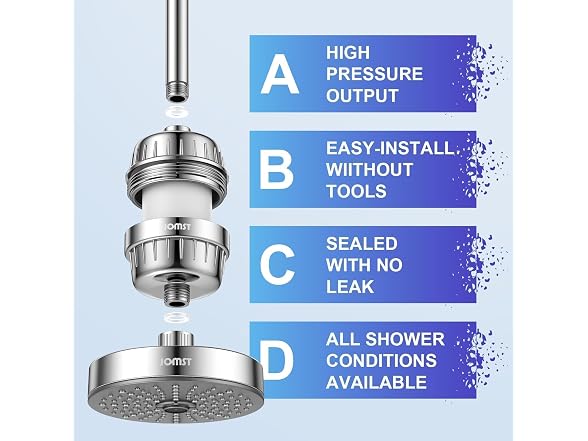 25 Stages Shower Filter with 3 Cores