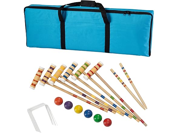 Hey Play 6-Player Croquet Set